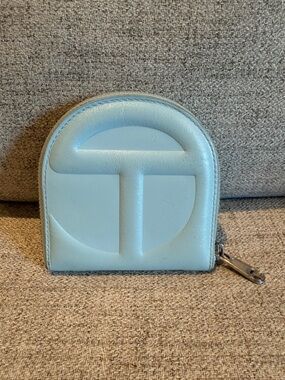 Telfar pool blue wallet used *See photos